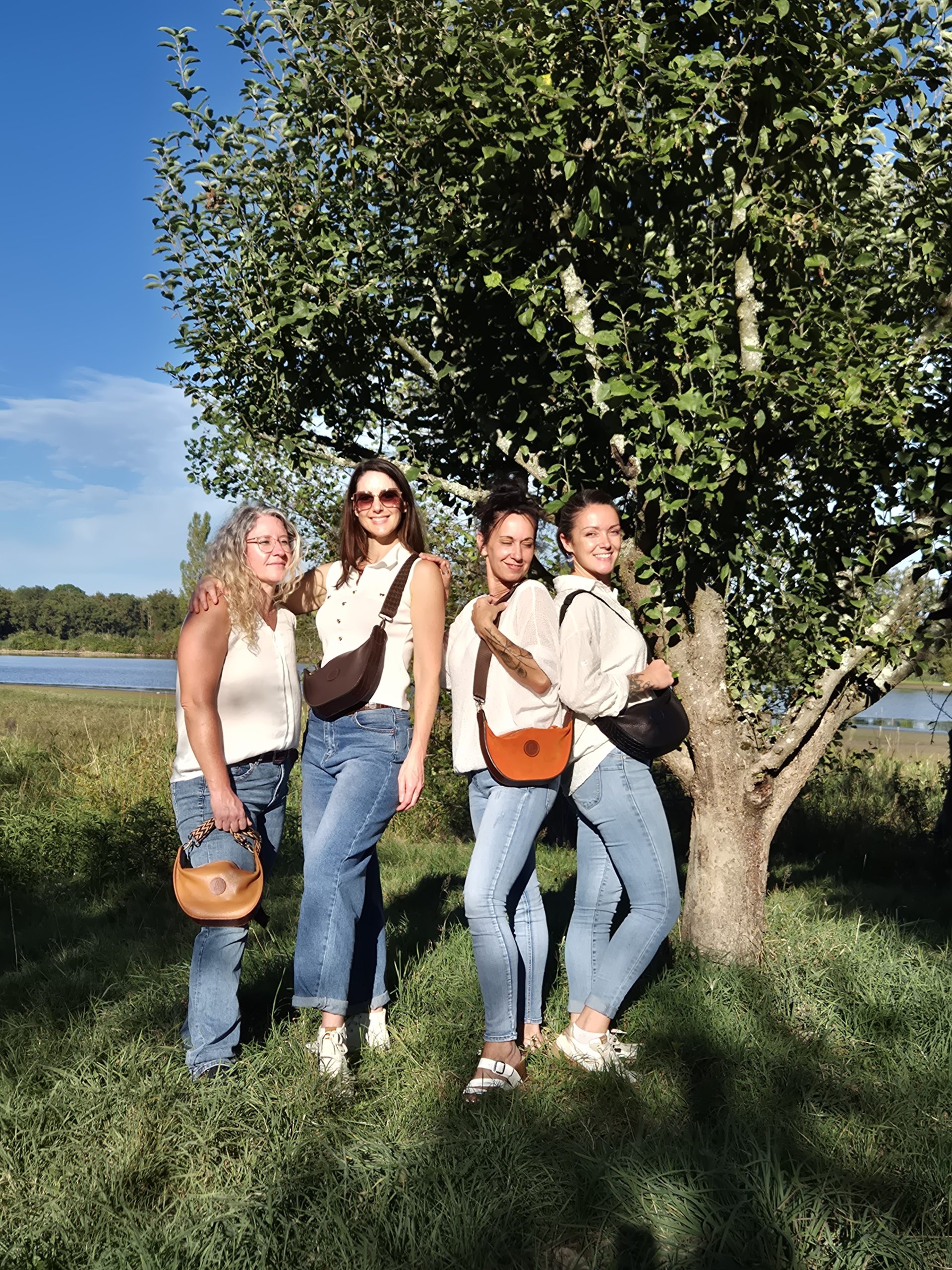 sac banane demi-volte cuir
